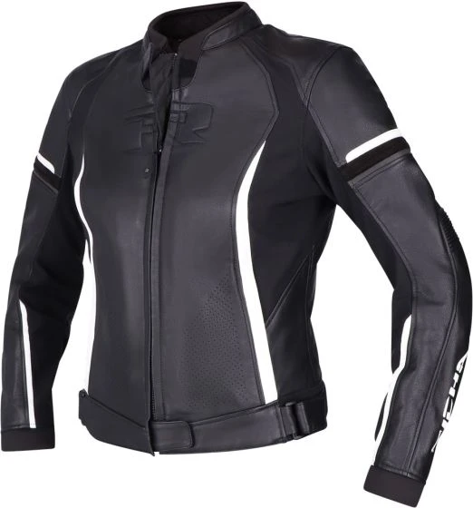 Richa Laura Ladies Leather Jacket - Black/White 5 Richa Laura Ladies Leather Jacket - Black/White - Image 3