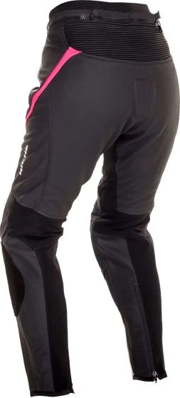 Richa Nikki Ladies Leather Trousers - Black/Pink 4 Richa Nikki Ladies Leather Trousers - Black/Pink - Image 2