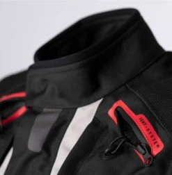 RST Endurance CE Ladies Textile Jacket - Black/Silver/Red -Motorcycle Clothes And Shoes rst endurance ce ladies textile jacket blkwhired 3