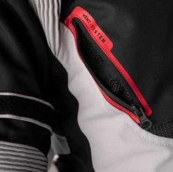 RST Endurance CE Ladies Textile Jacket - Black/Silver/Red -Motorcycle Clothes And Shoes rst endurance ce ladies textile jacket blkwhired 4