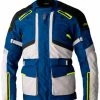 RST Endurance CE Textile Jacket - Blue/Silver/Yellow -Motorcycle Clothes And Shoes rst endurance ce mens textile jacket bluflu 1