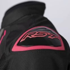 RST S1 CE Ladies Mesh Textile Jacket - Black/Pink -Motorcycle Clothes And Shoes rst s1 mesh jacket blackpink 4