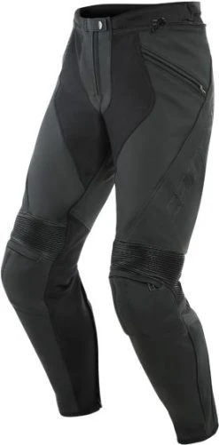 Dainese Pony 3 Leather Trousers - Matt Black