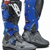 Sidi Crossfire 3 SRS Boots - Grey/Blue/Black -Motorcycle Clothes And Shoes sidi crossfire 3 srs boots greybueblack