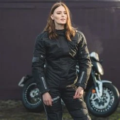 Spada Barn Q CE Ladies Textile Jacket - Black -Motorcycle Clothes And Shoes spada barn q ce ladies jacket black 4