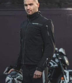 Spada Commute CE Textile Jacket - Black -Motorcycle Clothes And Shoes spada commute ce jacket black 4