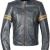 Spada Wyatt Leather Jacket - Blue 1 Spada Wyatt Leather Jacket - Blue -Motorcycle Clothes And Shoes spada leather jackets wyatt blue 1