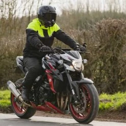 Spartan Waterproof Long Textile Jacket - Black -Motorcycle Clothes And Shoes spartan waterproof long textile jacket black 6 1