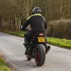 Spartan Waterproof Long Textile Jacket - Black -Motorcycle Clothes And Shoes spartan waterproof long textile jacket black 7 1