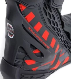 TCX RT-Race Boots - Black/Red/Grey -Motorcycle Clothes And Shoes tcx rt race boots blackred 12