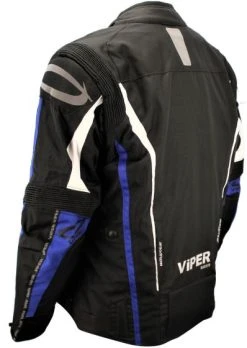 Viper Axis 2.0 CE Jacket - Black/Blue -Motorcycle Clothes And Shoes viper axis 2.0 textile jacket black blue c