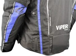 Viper Axis 2.0 CE Jacket - Black/Blue -Motorcycle Clothes And Shoes viper axis 2.0 textile jacket black blue e