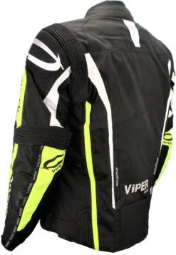 Viper Axis 2.0 CE Jacket - Black/Hi Viz Yellow -Motorcycle Clothes And Shoes viper axis 2.0 textile jacket black fluo e