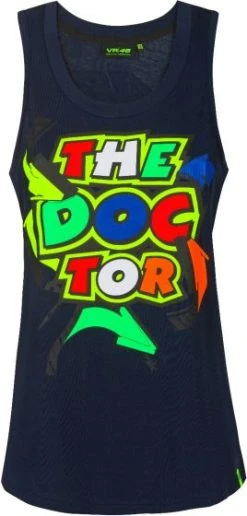 VR46 Street Art Ladies Tank Top - Blue