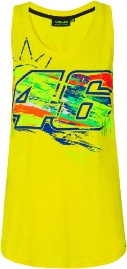 VR46 Winter Test Ladies Tank Top - Yellow
