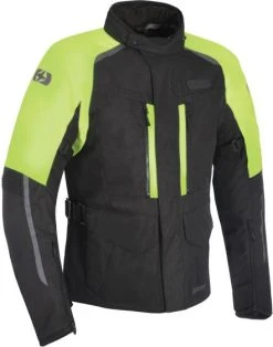 Oxford Continental Advanced Textile Jacket - Black/Fluo Yellow