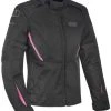 Oxford Iota 1.0 Ladies Textile Jacket - Black/Pink -Motorcycle Clothes And Shoes zz tw1931018