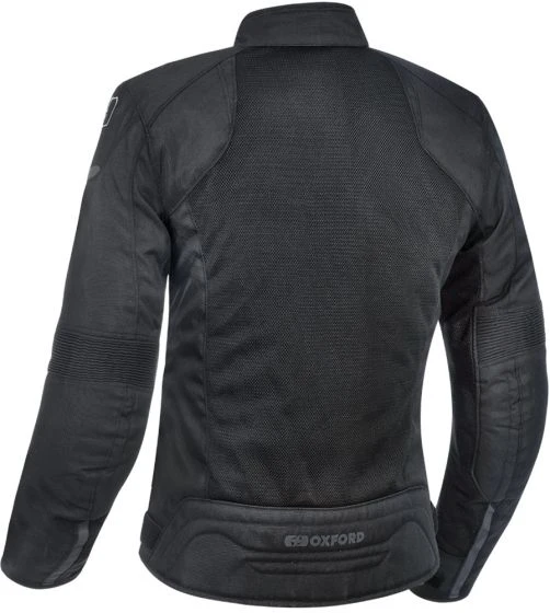Oxford Iota Air 1.0 Ladies Textile Jacket - Stealth Black 4 Oxford Iota Air 1.0 Ladies Textile Jacket - Stealth Black - Image 2